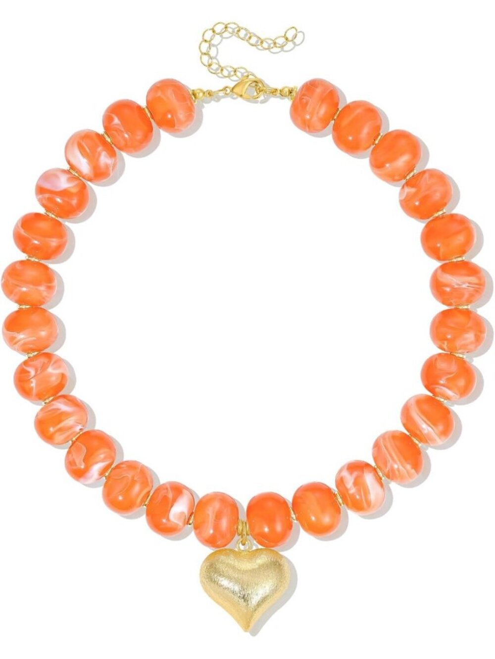 Chunky Resin Beaded Necklace for Women - Statement Jewelry, Trendy Accessory